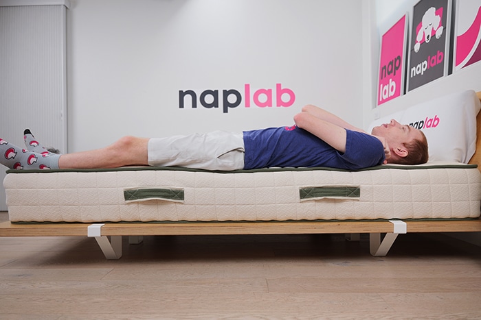 Avocado Extra Firm Edge Support Test Back Sleeping