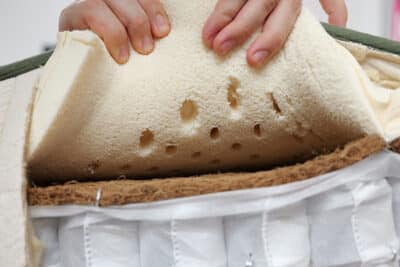 Avocado Extra Firm Latex Foam Perforations