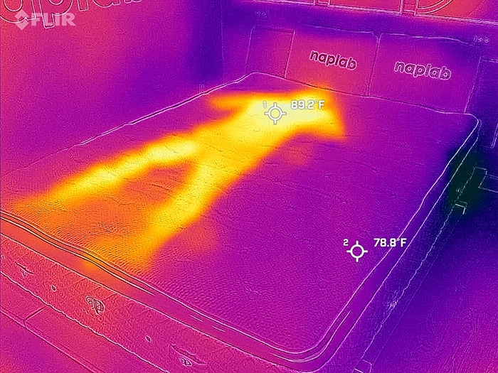 Plushbeds Signature Bliss Before Cooling Test