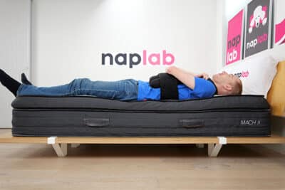 Sleeping Duck Mach Ii Edge Support Test Back Sleeping With Vest