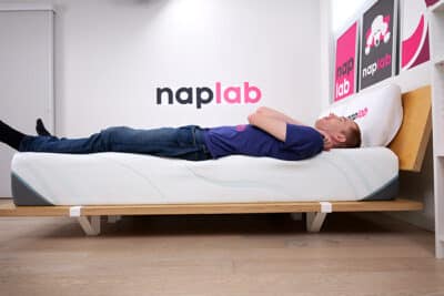 Tempurpedic Supreme Hybrid Edge Support Test Back Sleeping Tempurpedic Supreme Hybrid Edge Support Test Back Sleeping