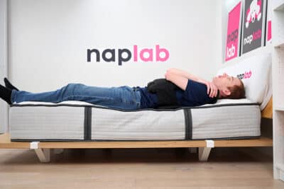 Beautyrest BR800 Edge Support Test Back Sleeping With Vest