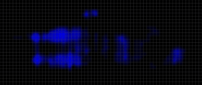 Brooklyn Bedding Copperflex Hybrid Pressure Map Stomach Sleeping