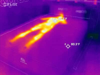 Brooklyn Bedding Aurora Luxe Cooling Before Cooling Test