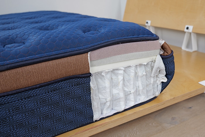 Brooklyn Bedding Aurora Luxe Cooling Layers Exposed