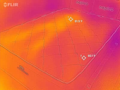 Brooklyn Bedding Copperflex Pro Hybrid After Cooling Test