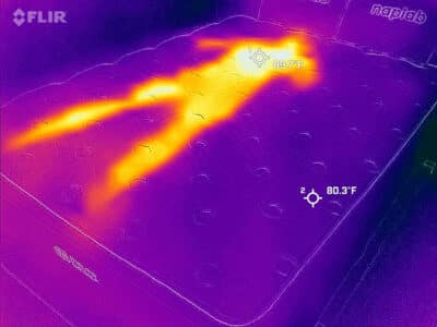 Brooklyn Bedding Thermobalance LX Elite Before Cooling Test