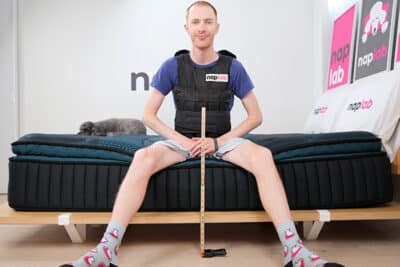 Dreamcloud Pressuresmart Edge Support Test With Vest