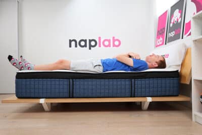 Bear Elite Ultra Hybrid Edge Support Test Back Sleeping
