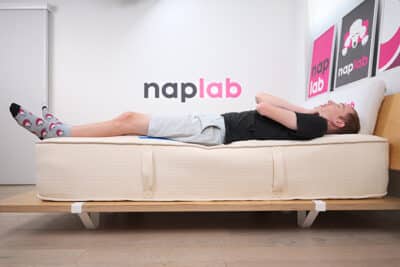 Coyuchi Marin Rem Edge Support Test Back Sleeping