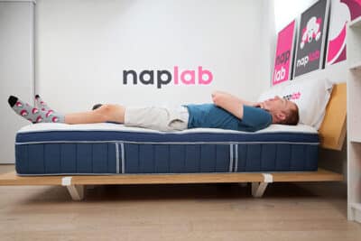 Bear Elite Hybrid Edge Support Test Back Sleeping