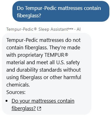 Tempurpedic Fiberglass
