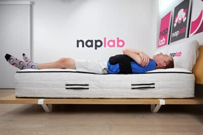 Bear Pro Hybrid Edge Support Test Back Sleeping With Vest Bear Pro Hybrid Edge Support Test Back Sleeping With Vest