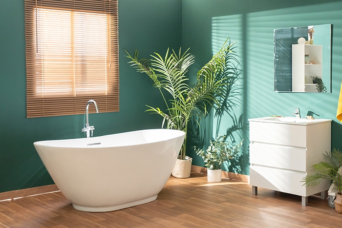 Home Safety Modifications Bathroom With Contrasting Colors