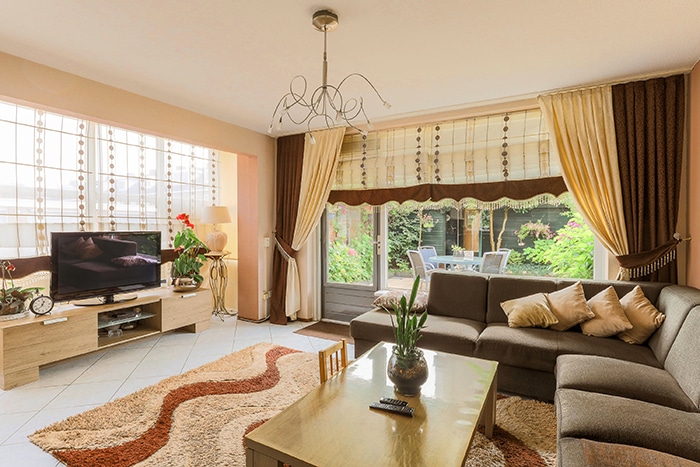 Home Safety Modifications Well Lit Living Room