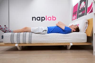 Leesa Sapira Edge Support Test Back Sleeping Leesa Sapira Edge Support Test Back Sleeping