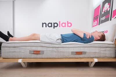 Leesa Reserve Edge Support Test Back Sleeping